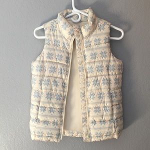 Old Navy Cream Puffy Vest